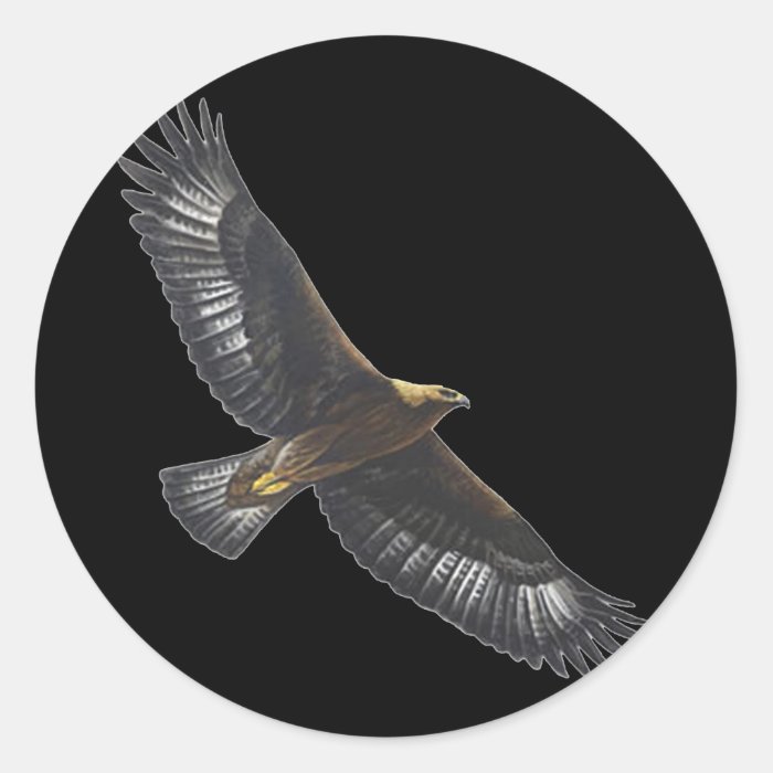 Glorius Golden Eagle Soaring Stickers