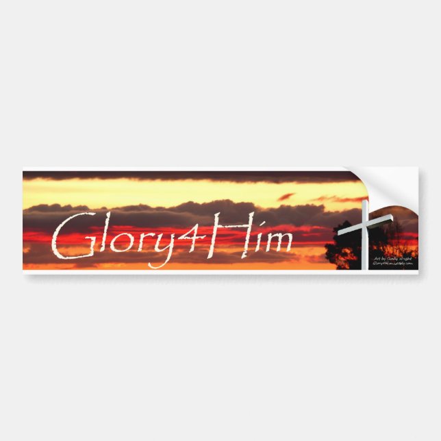 Glory4Him Bumper Sticker (Front)