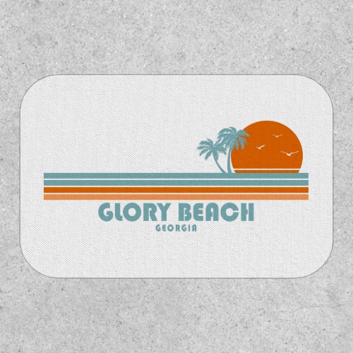 Glory Beach Georgia Sun Palm Trees Patch