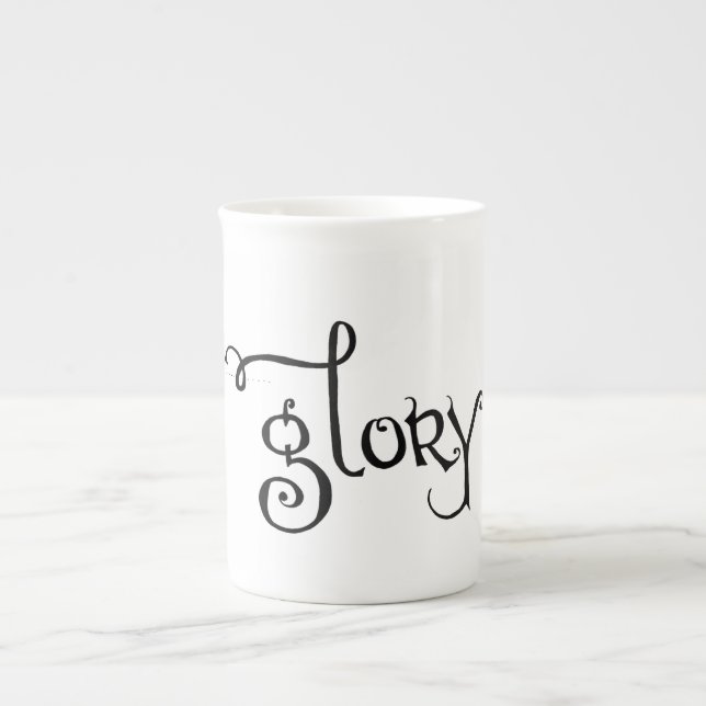 "Glory" Bone China Mug (Front)