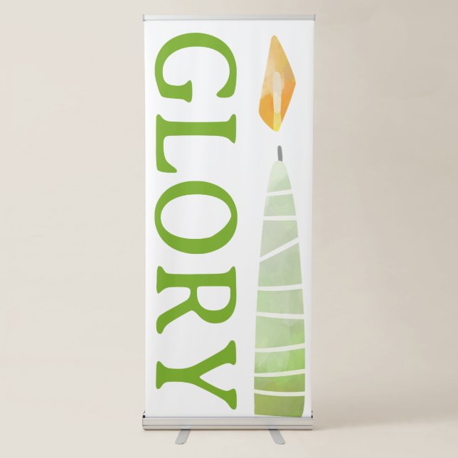 Glory Christmas Banner Church Decor (Front)