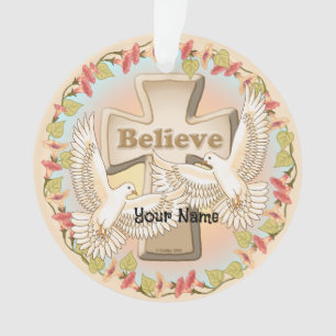 Glory Cross Christian Ornament