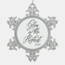 Glory in the Highest Religious Black and White