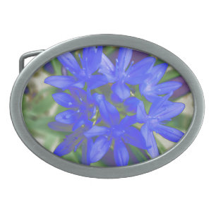 Glory of the Snow Fluorescent Blue Belt Buckle