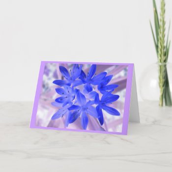 Glory Of The Snow Shocking Blue Greeting Card by Fallen_Angel_483 at Zazzle