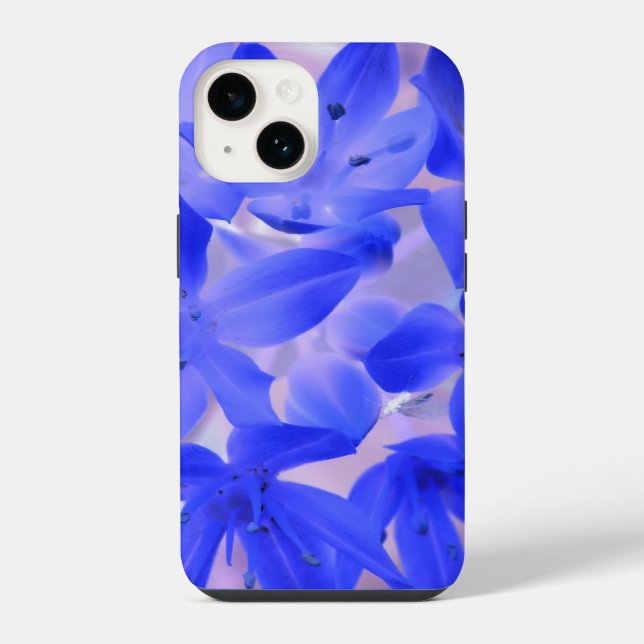 Glory of the Snow Shocking Blue Iphone Case (Back)