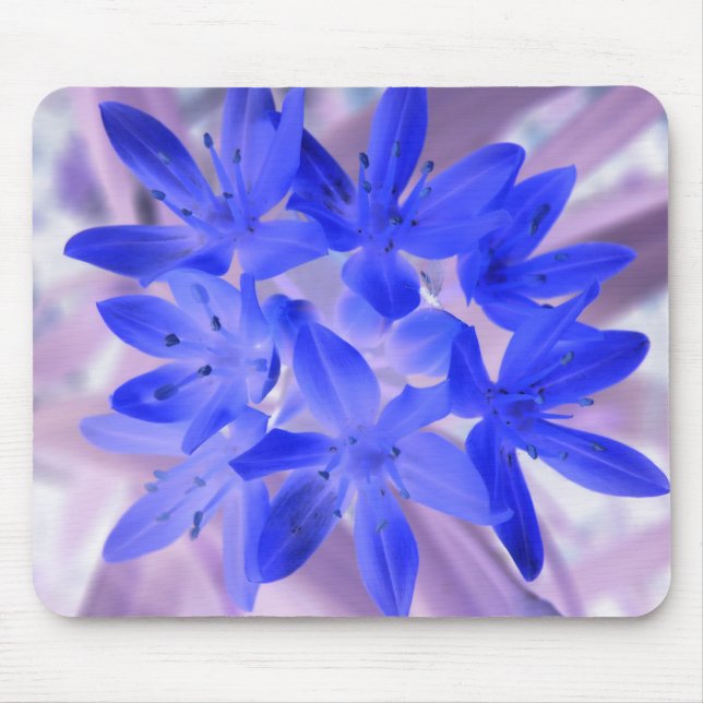 Glory Of The Snow Shocking Blue Mousepad (Front)