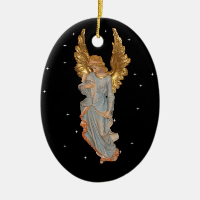 Glory Shone and They Were Afraid Ceramic Ornament (Front)