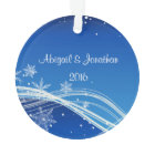 Glory to God Blue Skies Personalized Ornament