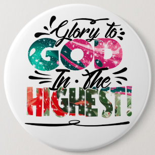 Glory to God Button