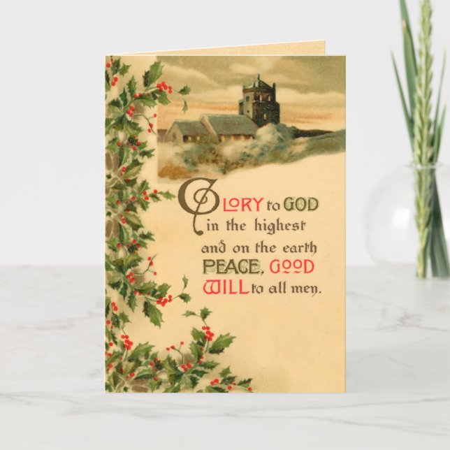 Glory to God Christmas Card (Front)