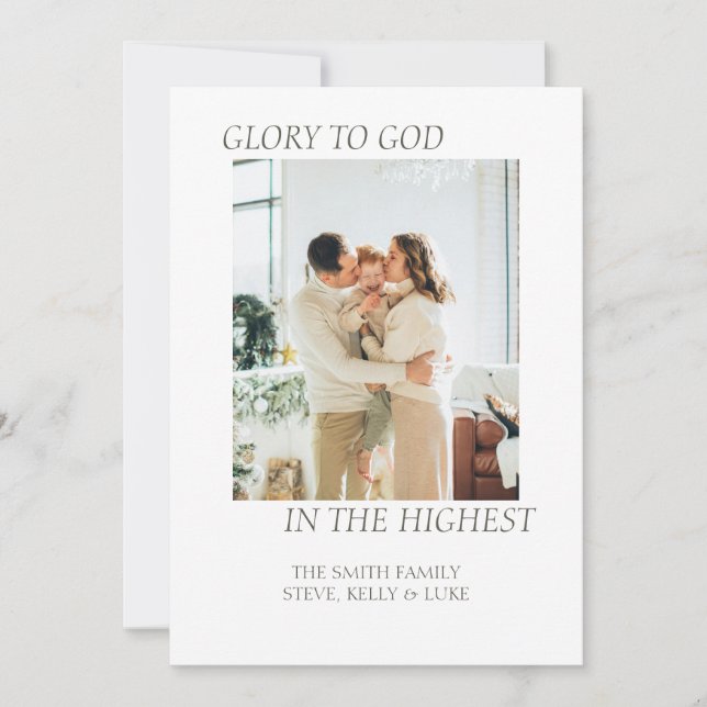 Glory to God Christmas Card (Front)