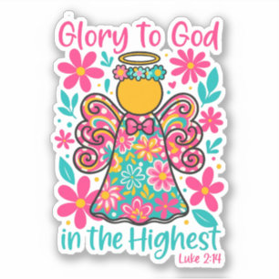 Glory to God in the Highest Christian Sticker