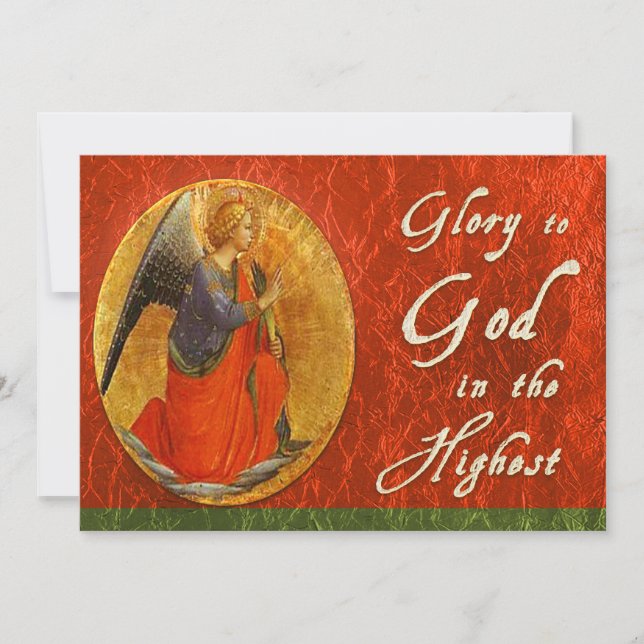 Glory To God In the Highest Christmas Card (Front)