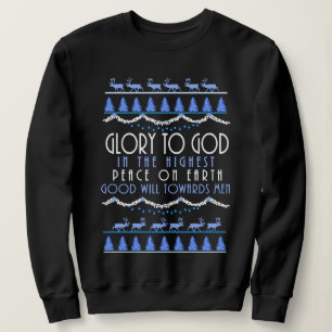 Glory to God in the Highest Christmas Sweatshirt