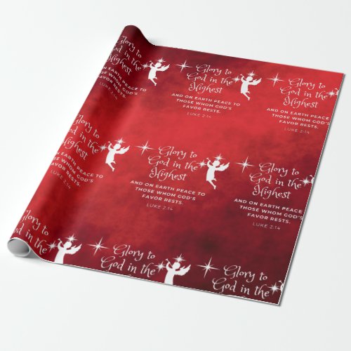 Glory to God in the HIghest Christmas   Wrapping Paper