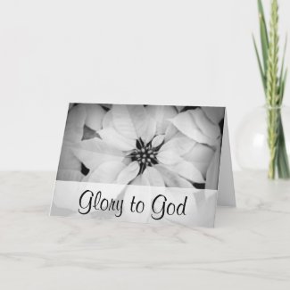 Glory to God in the highest Luke 2:14 card