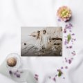 Glory to God Script Overlay Religious Photo Foil Holiday Card | Zazzle