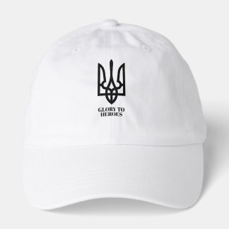 Glory To Heroes & Ukrainian Trident Coat of Arms  Hat