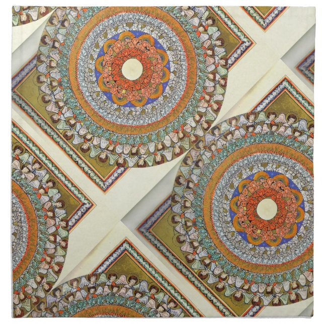 glory to hildegard of bingen cloth napkin (Front)