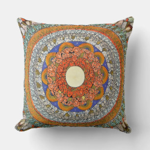 glory to hildegard of bingen throw pillow