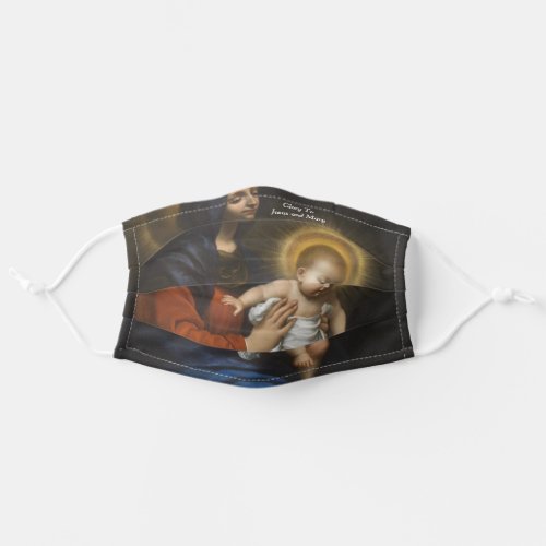 Glory to Jesus and Mary Adult Cloth Face Mask