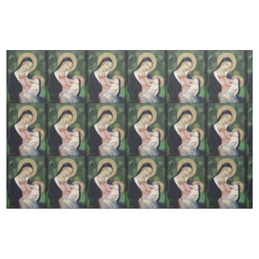 glory to jesus and mary fabric