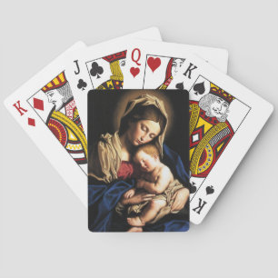 GLORY TO JESUS AND MARY POKER CARDS