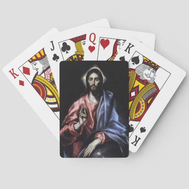 GLORY TO JESUS CHRIST POKER CARDS (Back)