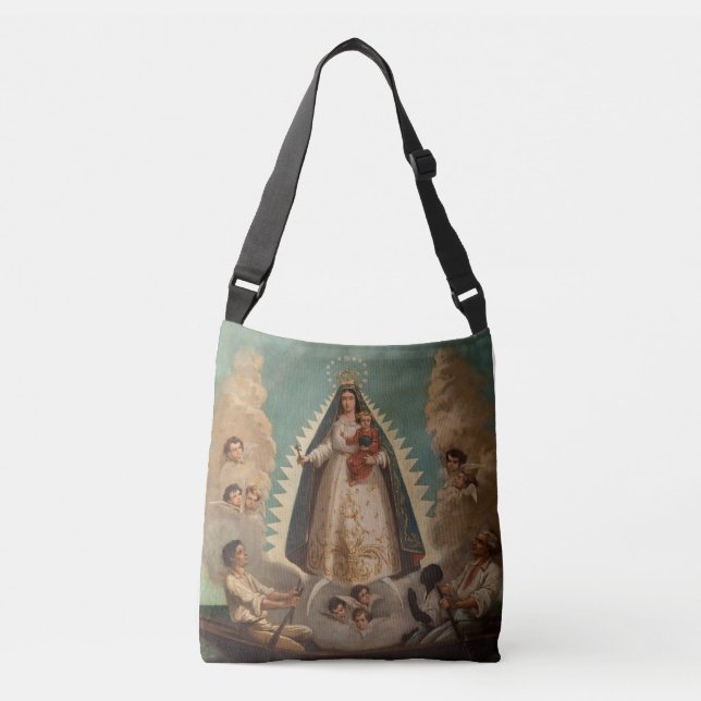 GLORY TO OUR LADY OF CHARITY CROSSBODY BAG (Front)