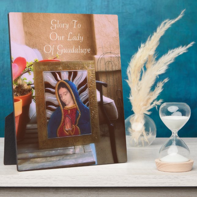 GLORY TO OUR LADY OF GUADALUPE PLAQUE (Side)