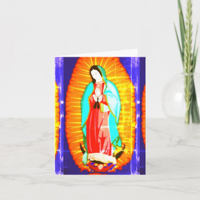 Glory To Our Lady Of Guadalupe   Thank You Card (Front)
