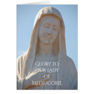 glory to our lady of medjugorje cards