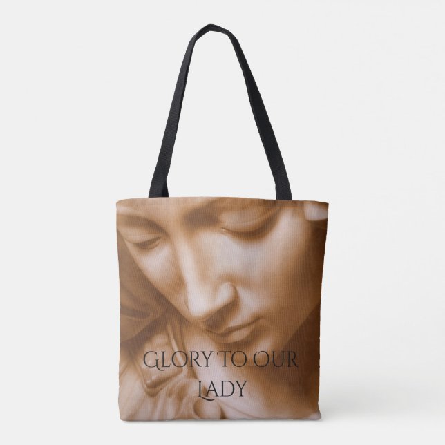glory to our lady tote bag (Back)