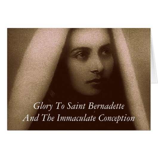 Glory To Saint Bernadette Cards (Front Horizontal)