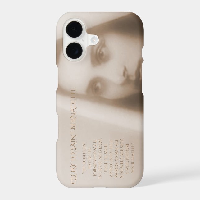 glory to saint bernadette iphone case (Back)