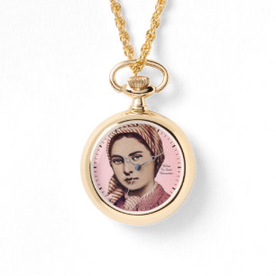 glory to saint bernadette wrist watch
