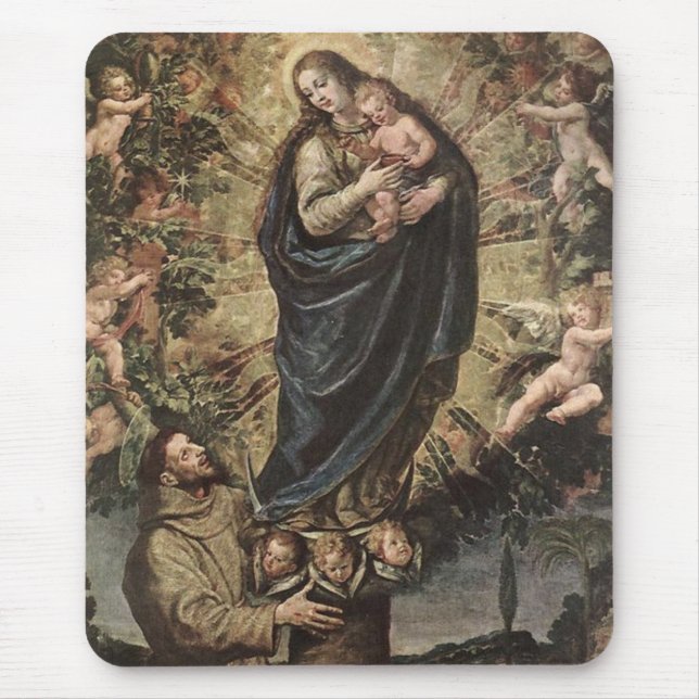 GLORY TO SAINT FRANCIS MOUSE PAD (Front)