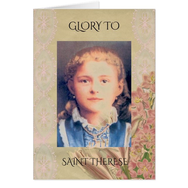 GLORY TO SAINT THERESE CARDS (Front)