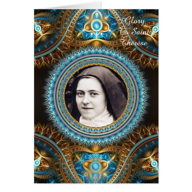 Glory To Saint Therese Of Lisieux Cards (Front)
