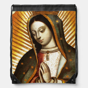 Glory To The Blessed Virgin Drawstring Bag