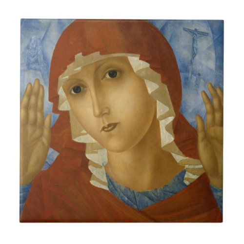 GLORY TO THE BLESSED VIRGIN MARY TILE