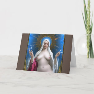 Glory To The Divine Breast of Mary    Thank You Card