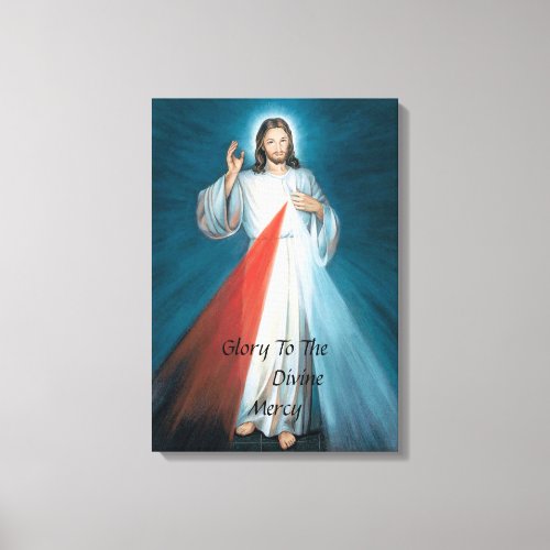 GLORY TO THE DIVINE MERCY CANVAS PRINT