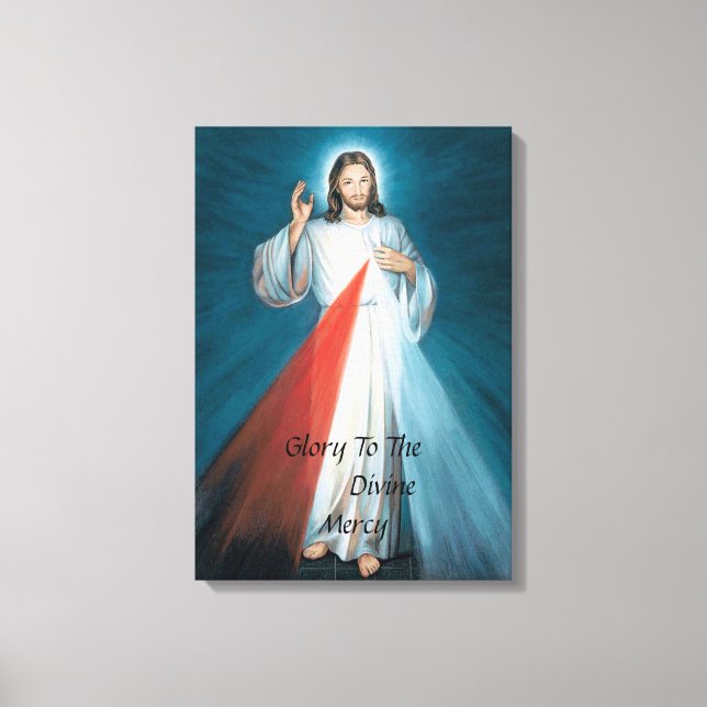 GLORY TO THE DIVINE MERCY CANVAS PRINT (Front)