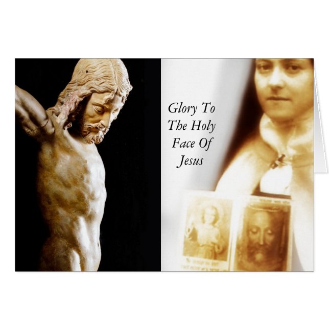 Glory To The Holy Face Of Jesus Cards (Front Horizontal)