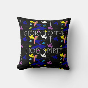 GLORY TO THE HOLY SPIRIT THROW PILLOW