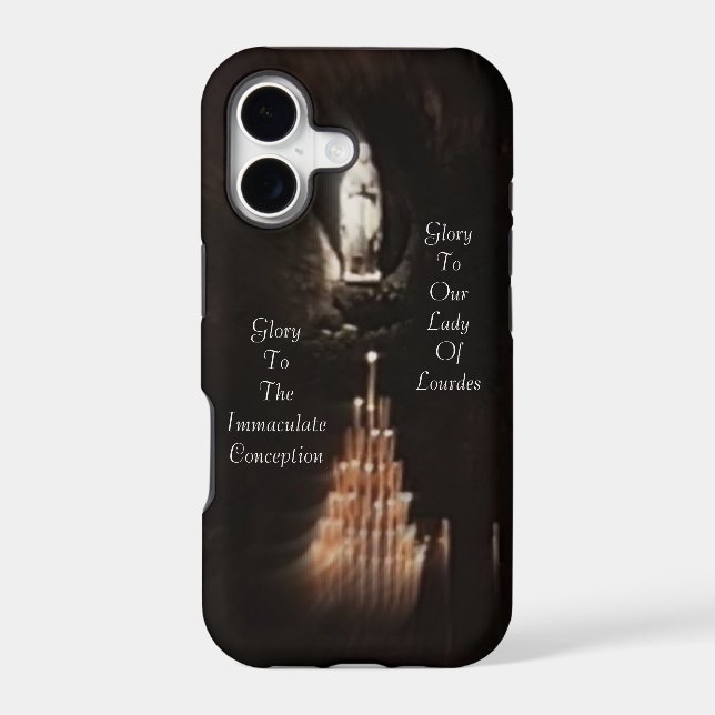 Glory To The Immaculate Conception Iphone Case (Back)