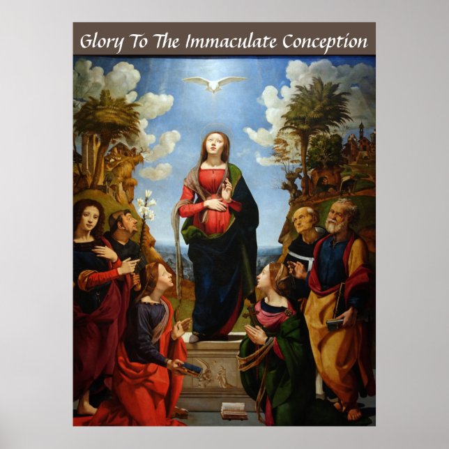 GLORY TO THE IMMACULATE CONCEPTION POSTER (Front)