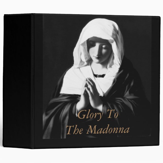 Glory To The Madonna 3 Ring Binder (Front/Spine)